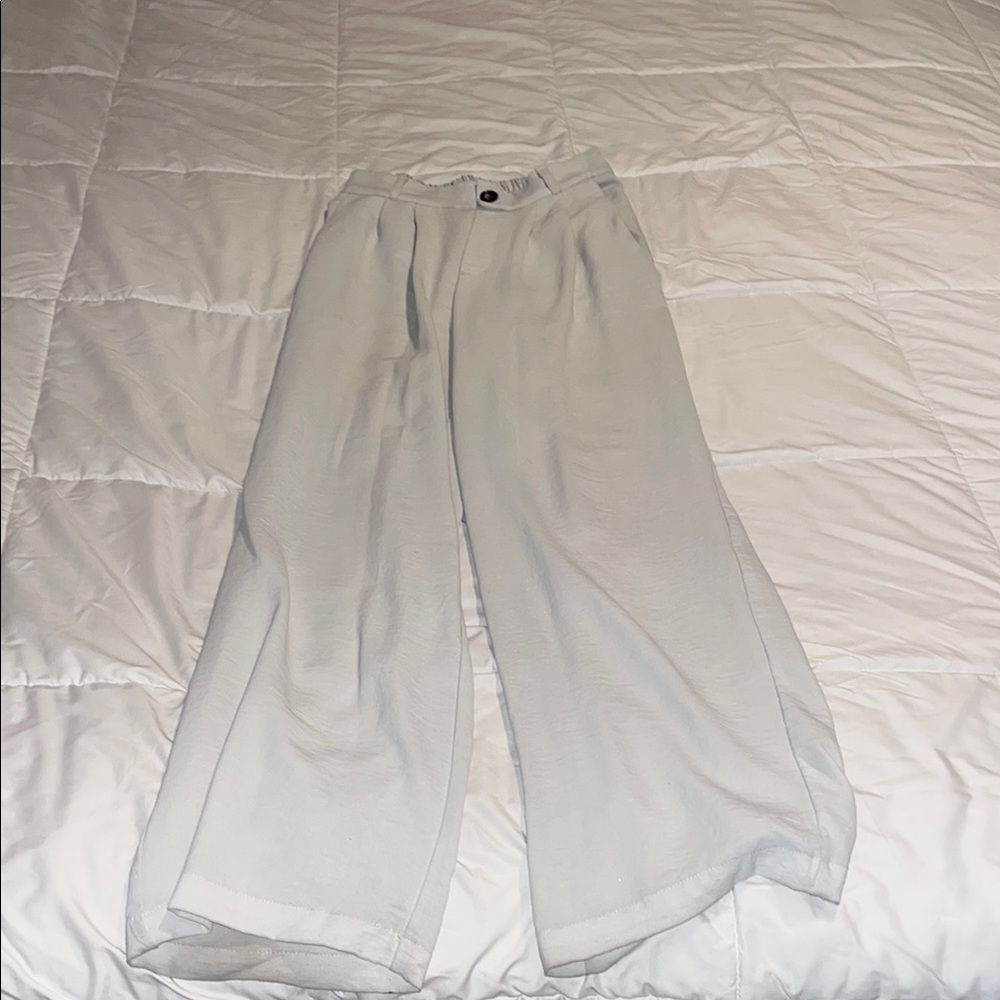 Elegant white Wide-Leg Pants